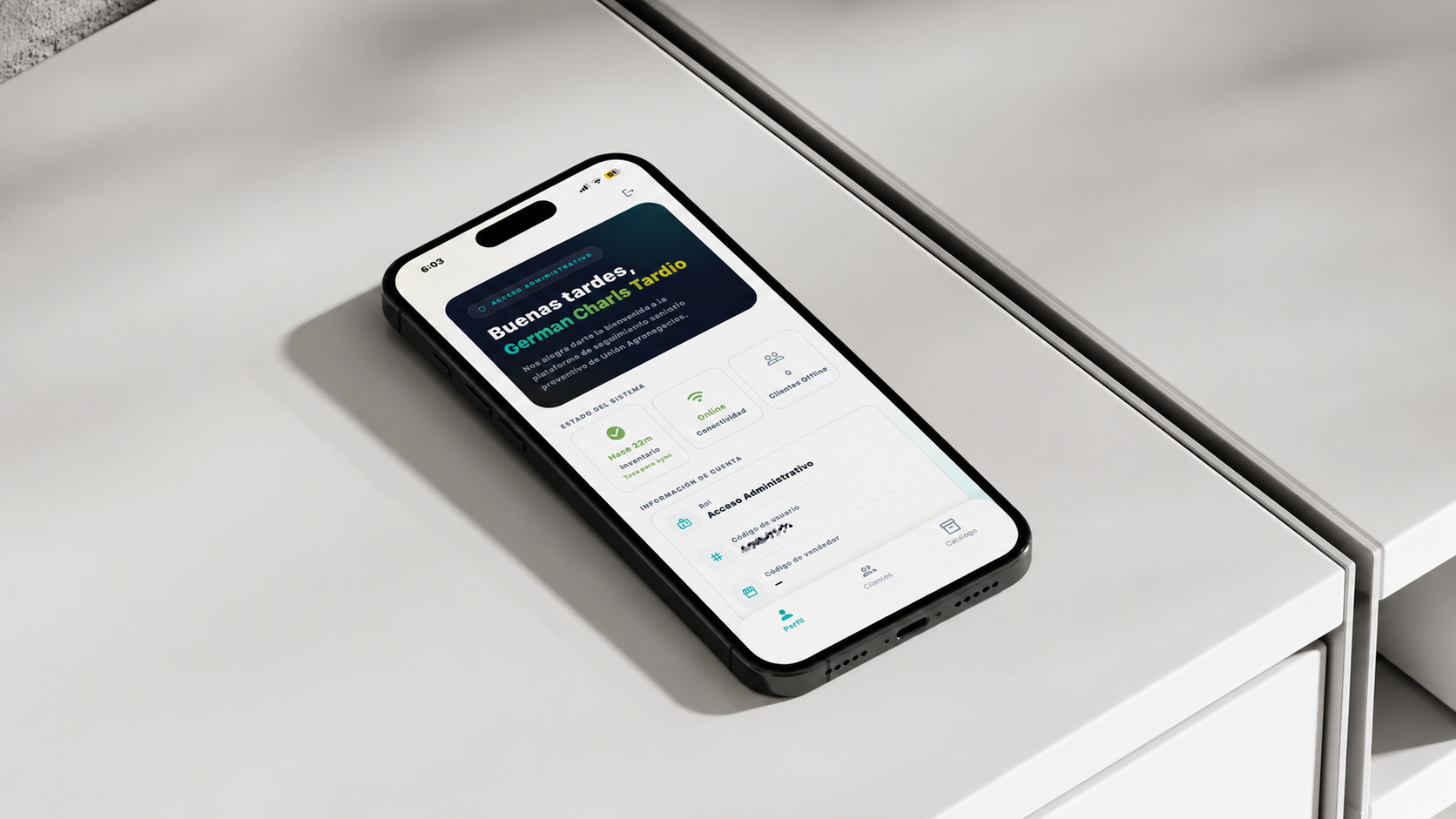 UniSanity — app móvil para la fuerza de venta en campo